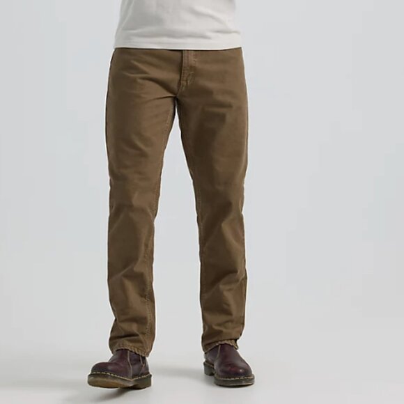 Flannel Lined Jean Lee color Teak - Picture 1 of 6